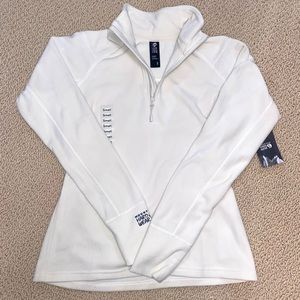 Women’s Mountain Hard Wear Ivory Fleece Quarter Zip - size S